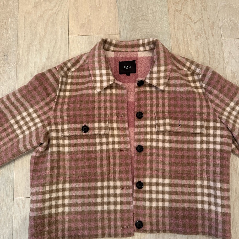 Rails Steffi Jacket Pink and Beige plaid